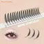 Bộ lông mi cụm FAVORITEGOODS, Cụm đơn 12 hàng Lông mi giả, Handmade Comic Spire C / D Curl Mink Lash Extensions Dụng cụ trang điểm mắt