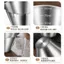 Cốc cân bằng thép không gỉ 304 Hạt cà phê Cốc đo đặc biệt Cà phê Cốc chiết xuất Espresso lỏng [Barista Khuyến nghị] 26.6.15