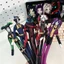 Trò Chơi Freak Xiếc Búp Bê Di Chuyển Vui Nhộn Pierrot Harlequin Jester Hình Cosplay Trừu Tượng Dây Đồng Hồ Chống Đỡ