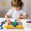 CANAMEK Gỗ Sáng Tạo Blos Xếp Hình Trẻ Em Montessori Màu Sắc Phù Hợp Với Giáo Dục Sớm Đồ Chơi Giáo Dục Trẻ Em Trò Chơi Thông Minh CSF