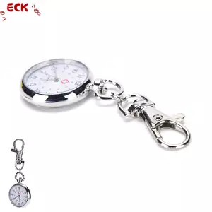 Đồng hồ thạch anh bằng thép không gỉ ECK Móc chìa khóa dễ thương Quà tặng mới HOT