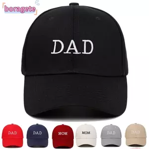 Mũ bóng chày BORAGETE DAD MOM, Mũ chống nắng thêu Hiphop có thể điều chỉnh, Mũ chống nắng cổ điển