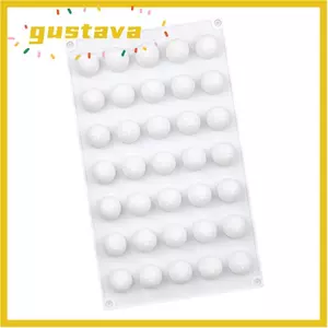 Khuôn Silicon Tròn GUSTAVA, Hình Bóng 35 Lỗ Khuôn Bánh Mousse, Dụng Cụ Làm Bánh Mini Chống Dính Khuôn Socola Thạch Làm Kem