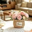 Giỏ hoa ống hút bằng nhựa Giỏ đựng đồ trang trí tự nhiên đa chức năng dành cho tổ chức tại nhà