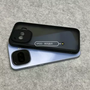 Thích hợp cho IQOOZ11 Turbo Black Edge Frosted Phone Case Transparent Black Back Board Business Case cứng chống sốc