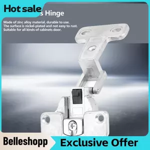 Belleshopp Bản Lề Cửa Tủ 1 Cái Bản Lề 270 Độ Mở Toàn Bộ Góc Lớn Tủ Quần Áo Làm Dày Đồ Nội Thất Gấp Hợp Kim Kẽm Cố Định Và Dịch Chuyển (Bạc)