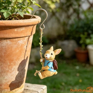 Tượng thỏ treo Tượng thỏ leo núi dễ thương Đồ trang trí động vật
