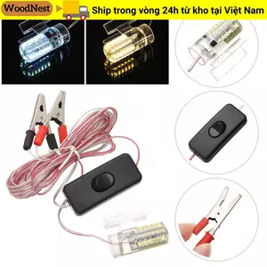 WOODNEST Fish Finder Chiếu sáng chống nước 12V Trắng ấm / Trắng thu hút đèn cá