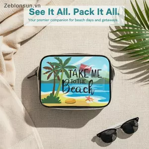 # HB # Summer Travel Essential 1 Chiếc Túi Trang Điểm Trong Suốt PVC Bền Cho Tổ Chức Vệ Sinh.