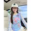 Milyfashion Hoạt Hình Dễ Thương In Gạc Áo Thun Dài Tay Mùa Hè Niche Slim-Fit Phù Hợp Với Y2K Phong Cách Mới YI3M
