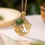 AqToCna Sterling Bạc Vàng Cá Koi Nelace Cho Nữ Hotan Ngọc Đuôi Zircon Retro Dân Tộc Trang Sức Quà Tặng AqToCna