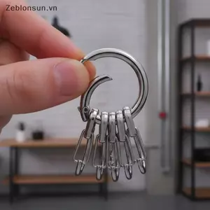 # HB # Móc khóa lò xo bằng kim loại đa năng cộng với 5 chiếc móc khóa cho kẹp móc khóa Carabiner Sử dụng hàng ngày.
