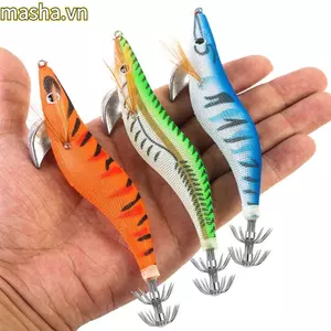 Mồi chìm chậm, Jig mực phát sáng ngang, Wobbler 115mm 14.5g Webfoot Gỗ Tôm Nhân tạo Calamar Câu cá biển