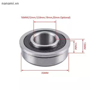 F6202-2RS Mặt bích ABEC-1 Xe đẩy sân vườn rãnh sâu Vòng bi bánh xe [VN]