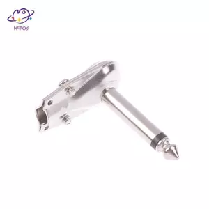 HFTOY 6.35mm Mono Ja Góc Cắm Phẳng Nam Hiệu Ứng Guitar Bàn Đạp Kết Nối Micro Khuếch Đại Kết Nối ~