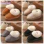 Giày bốt tuyết BORAGETE, Dép mềm lông giả thoải mái, Giày Cotton đế dày chống trượt ấm áp mùa đông