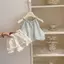 Bé gái (90-140) Phong cách mới Thời trang mùa hè Phiên bản Hàn Quốc Áo Vest + Quần short hợp thời trang