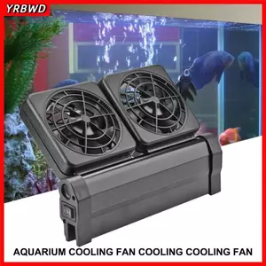 Quạt làm mát bể cá YRBWD, Giảm nhiệt độ nước Quạt bể cá im lặng, Bộ quạt 1 / 2 / 3 / 4 bền bỉ Phụ kiện ao biển có thể điều chỉnh Máy làm lạnh bể cá