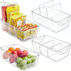 Hộp Bảo Quản YUUKII, Hộp Bảo Quản Tủ Lạnh Chia Trong Suốt, Hộp Bảo Quản Thực Phẩm Tươi Mát Tủ Lạnh