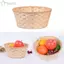 Giỏ đựng đồ YUUKII, Giỏ dệt mây đa năng thủ công, Trang trí nhà cửa Dải tre Giỏ hoa vàng cho bánh mì trái cây Đồ lặt vặt