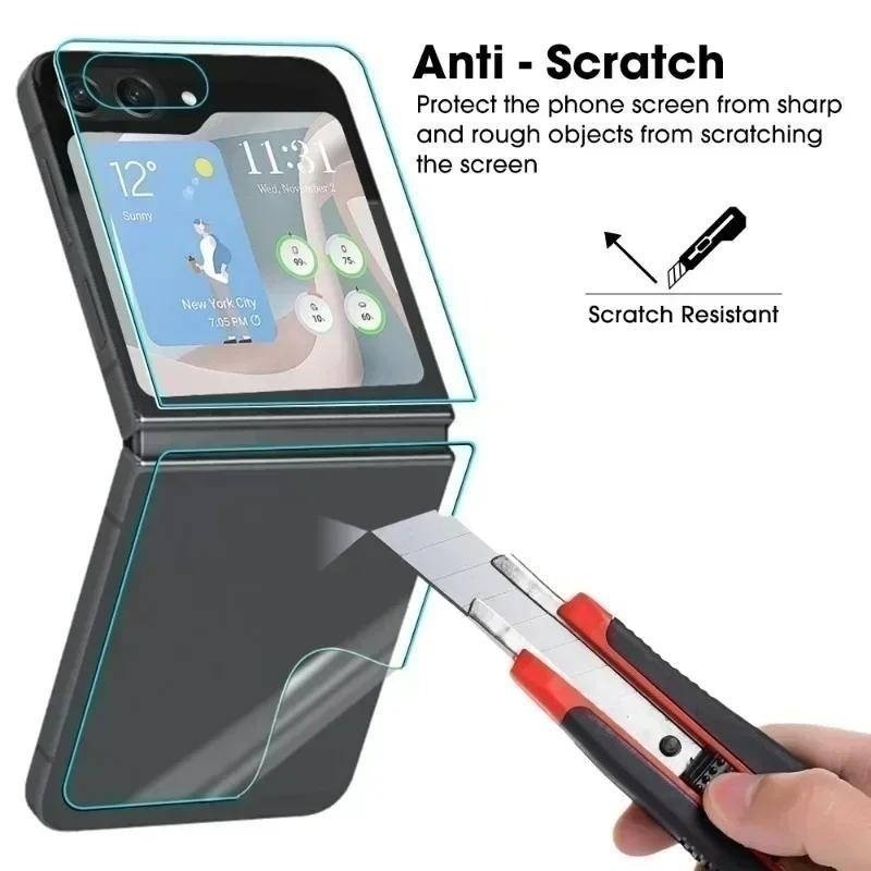 Phim Mềm Hydrogel 3 Trong 1 Ultra HD Cho Oppo Find N3 Flip Có Thể Gập Lại Điện Thoại Hydrogel Bảo Vệ Màn Hình Cho Oppo Find N2 Flip Back Phim Mềm