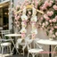 Vòng cổ hoa Lei Faux Phalaenopsis tốt nghiệp có ruy băng & tua rua