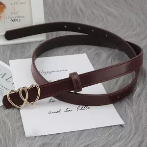 HNKMP Mới Đôi Trái Tim Tình Yêu Bule Thắt Lưng Mỏng Đơn Giản Quần Jean Nữ Có Phù Hợp Với Áo Sơ Mi Dài Thắt Lưng Trang Trí Nữ.