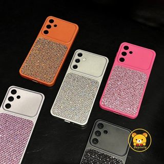Ốp Điện Thoại Lấp Lánh Sang Trọng Cho Samsung Galaxy A37 A27 A17 A36 A35 A34 A33 A32 A26 A25 A24 A23 A54 A53 A52S A16 A15 A14 5G 4G Vỏ Mềm Chống Sốc Sáng Dễ Thương Đơn Giản