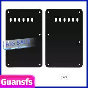 Guansfs LiebeWH Tấm ốp lưng đàn guitar 6 lỗ 3 lớp Tấm ốp lưng PVC Celluloid Tremolo Khoang cho đàn guitar điện ST (Đen)