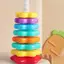1 Bộ Montessori Xoay Cầu Vồng Tháp Bé Staing Đồ Chơi Trẻ Em Phát Triển Kỹ Năng Vận Động Trò Chơi Quay Staing Đồ Chơi Giáo Dục Quà Tặng