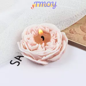 TMOY Hoa Hồng Nến Khuôn Silicon Fondant Thủ Công Sô Cô La Nướng Dụng Cụ Khuôn Nến Thơm Xà Phòng Thạch Cao Xi Măng Khuôn Trang Trí Nhà TMOY