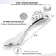 Thép không gỉ Gua Sha & Con lăn mặt 4 trong 1 Con lăn mặt dành cho chuyên gia thẩm mỹ Quà tặng Dụng cụ chăm sóc da cho nếp nhăn bọng mắt