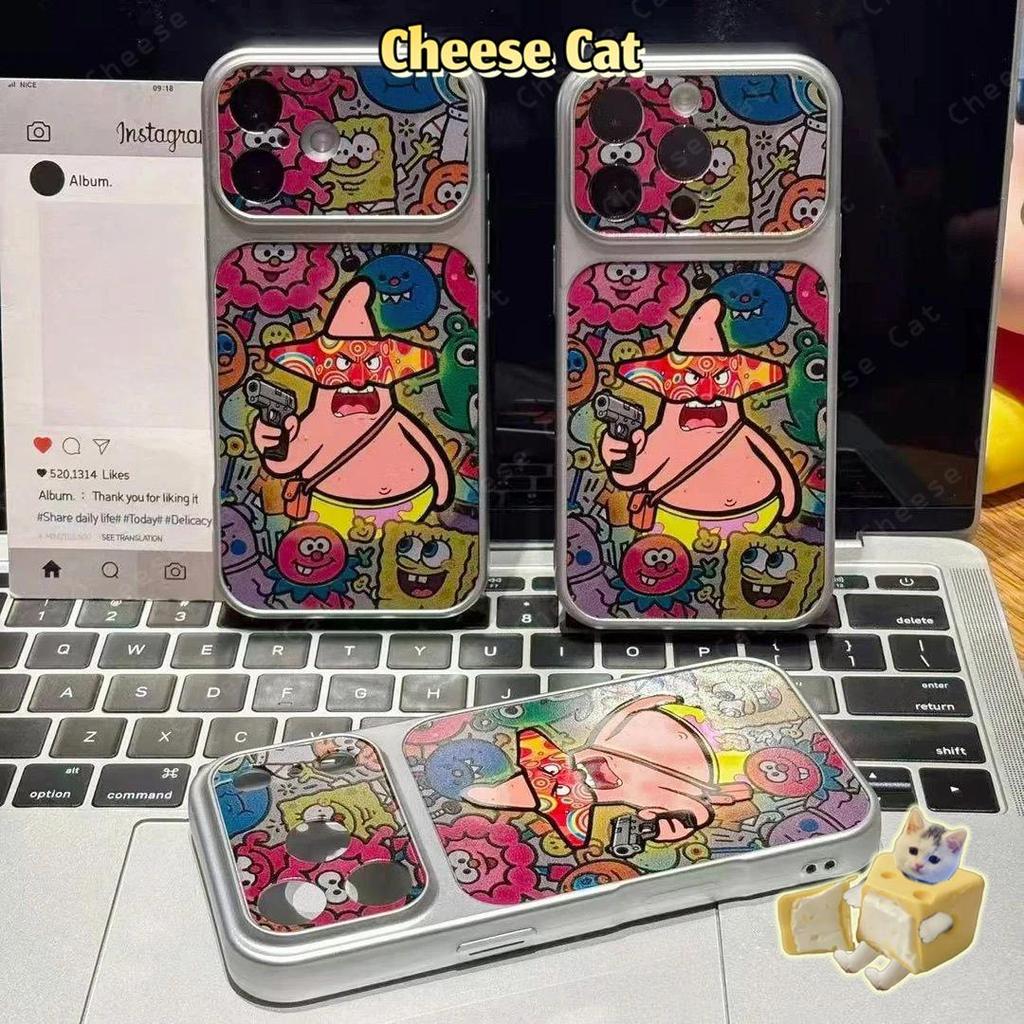 Ốp điện thoại iPhone thời trang bạo lực sao biển cho iPhone 15 13 12 11 14 Plus 16 17 Pro Max XR Xs Max Da bảo vệ