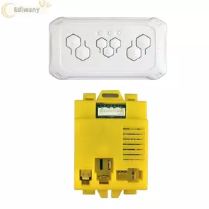 Bộ điều khiển từ xa EDIWANY, HH2511 Xe điện màu vàng trắng RC, Xe điện trẻ em Phụ tùng thay thế bằng nhựa Phụ kiện RC