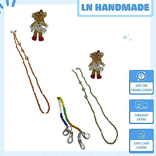 Dây Đeo Khẩu Trang / Đeo Kính chống thất lạc cho bé 2"1 - dây hạt cườm