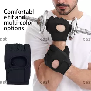 CAST Găng Tay Tập Thể Dục Nửa Ngón Tay Silicon Thoáng Khí Lòng Bàn Tay Cử Tạ Tập Luyện Thể Hình Tập Gym Găng Tay