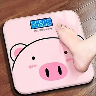 Cân điện tử hình heo (sài pin), Cân Điện Tử Sức Khỏe Hình Chú Heo Xinh Xắn Dành Cho Gia Đình - Tiện Lợi - Chính Xác
