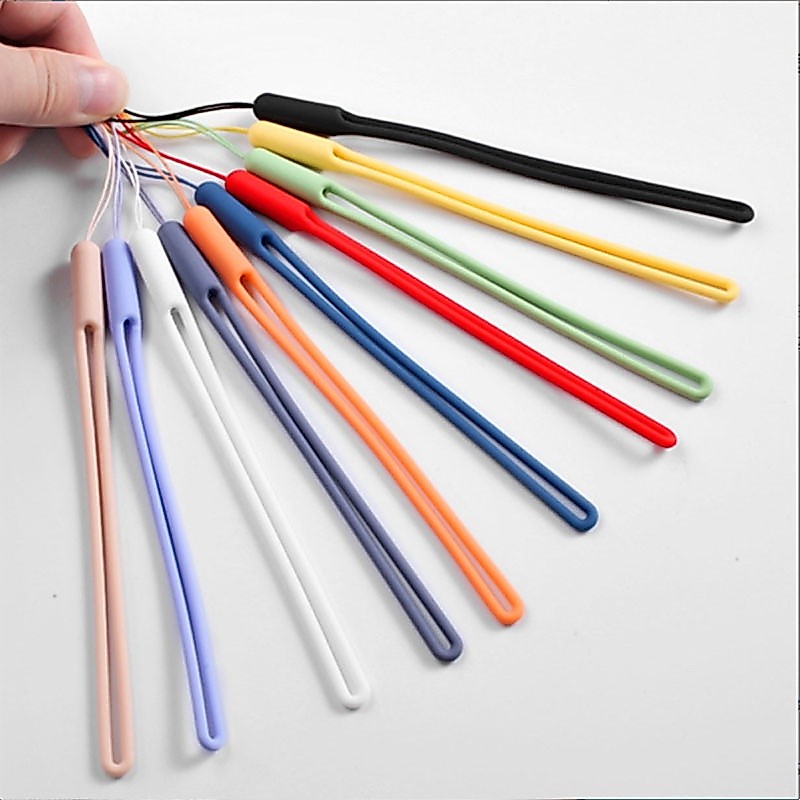 Silicone Dây Đeo Điện Thoại / Chìa Khóa / Máy Ảnh Bằng Silicon Họa Tiết Hoạt Hình Dễ Thương Tiện Dụng