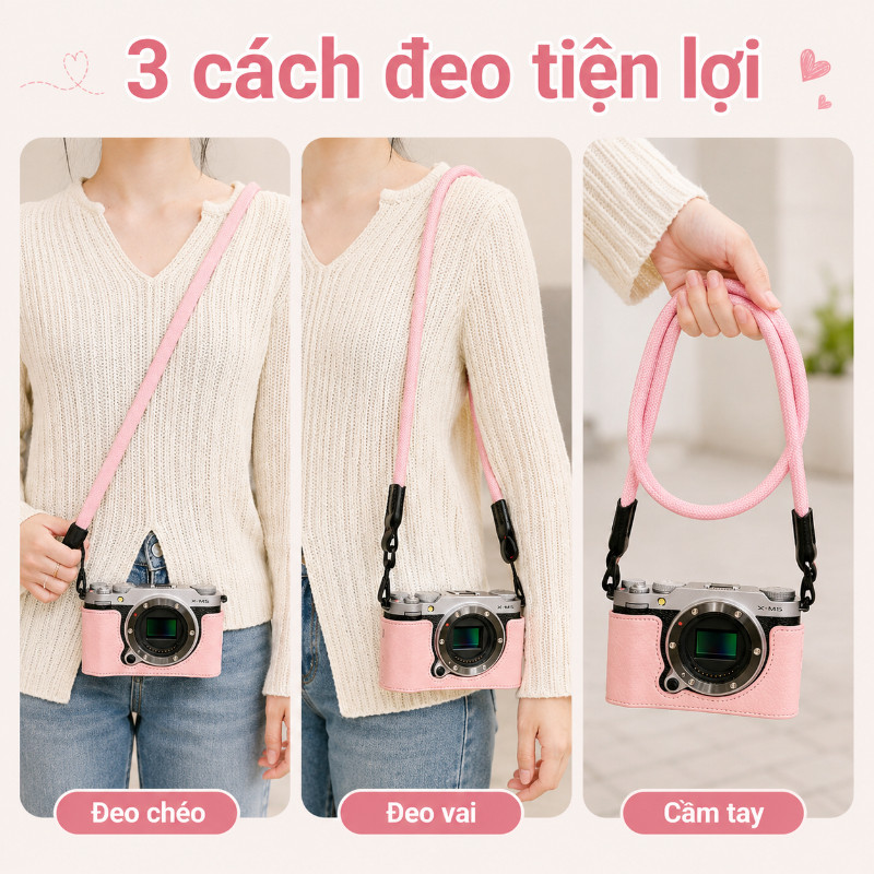 Dây Đeo Máy Ảnh Cao Cấp - Tương Thích Đa Hãng, Vừa Thời Trang Bền Bỉ, Đồng Hành Sáng Tạo