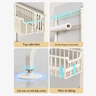 Kệ đựng gia vị nhỏ gọn cho bếp Kệ để đồ đa năng treo tường kéo ra được để đồ đạc, đồ dùng