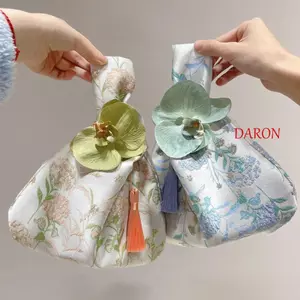 DARON Phong Cách Mới Túi Xách Ngọt Ngào Di Động Hoa Mặt Dây Chuyền Bé Gái Túi Bảo Quản Túi Đựng Mỹ Phẩm Tính Khí Nhỏ Hàng Túi