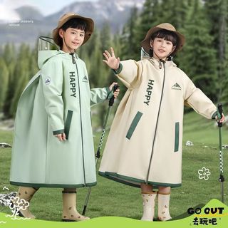 Áo mưa trẻ em EVA chống mưa bão dài toàn thân – áo mưa đi học có che balo chống thấm nước cho bé