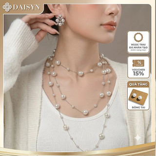 [ DAISYN ] N887 Dây chuyền ngọc trai nhân tạo   ,  chuỗi hạt ngọc trai mang áo dài