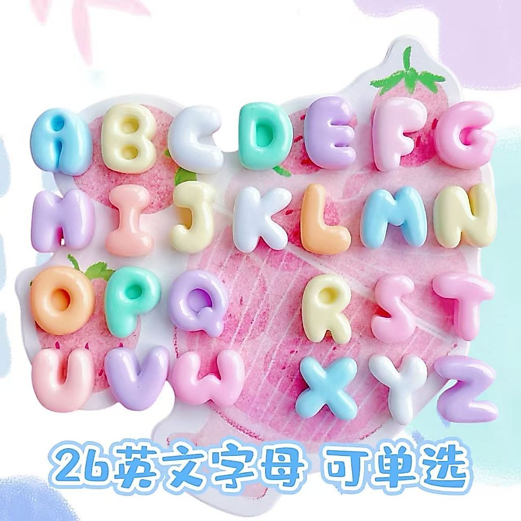 Charm Thư Phụ Kiện Trang Trí DIY Chữ Cái 26  A B C D E F G H I J K L M N O P Q R S T U V W X Y Z