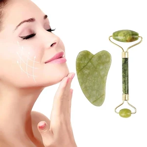 Con Lăn Ngọc Tự Nhiên Guasha Da Cạp Bộ Mặt Đá Làm Săn Chắc Mặt Chống Lão Hóa Mắt Phồng Máy Mát Xa Cổ Chống Nhăn Thư Giãn