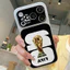 iPhone case Leather texture electroplating style Hercules Cup pattern iPhone 17 16 15 14 13 12 11 Pro Max Plus Max