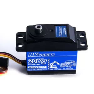 🔥phụ kiện xe rc Digital servo rc 20KG Mô-men xoắn lớn Tốc độ cao Kim loại chống nước Bánh lái kỹ thuật số 180 độ RC Xe leo núi Xe địa hình Phụ kiện lái xe