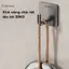 GCDHome Thép không gỉ Tự Dính Móc Treo Tường 5 / 10 Cái Chịu Lực Chống Thấm Nước Chống Đục Lỗ Cho Phòng Tắm Treo Loofah Phụ Kiện Tắm HOT