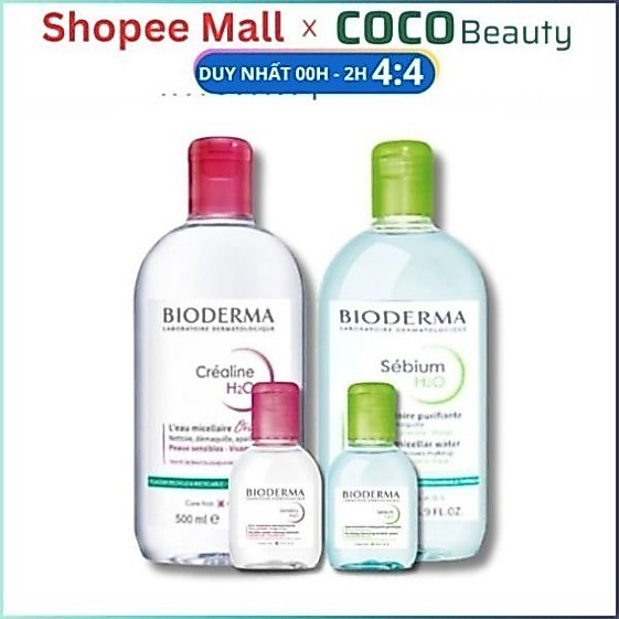 Nước Tẩy trang Bioderma Sensibio + Sebium H2O Sạch Sâu, Dịu Nhẹ Cho Da Nhạy Cảm, Da Dầu 100ml 500mlCo Co Shop