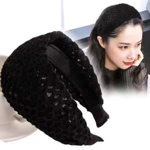 Băng đô vành rộng Mũ đội đầu Kẹp tóc Vỏ tóc trắng Băng đô nữ Dụng cụ tiện dụng Răng chống trượt ép tóc dành cho người lớn HJQL